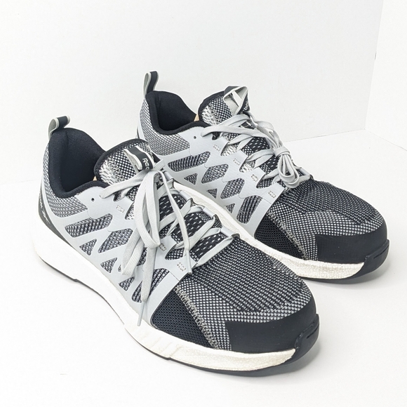 Reebok Fusion Flexweave Athletic Work Shoes, Grey, Men's 11.5 - Picture 1 of 5